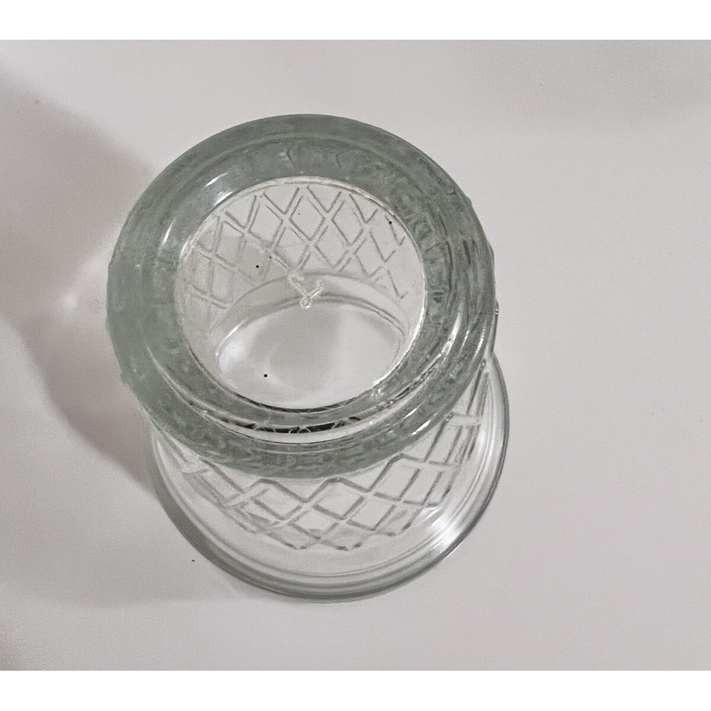 Libbey Vintage Set of (4) Ice Cream Cone Shaped Serving Cup Dishes Clear Glass - Picture 4 of 6